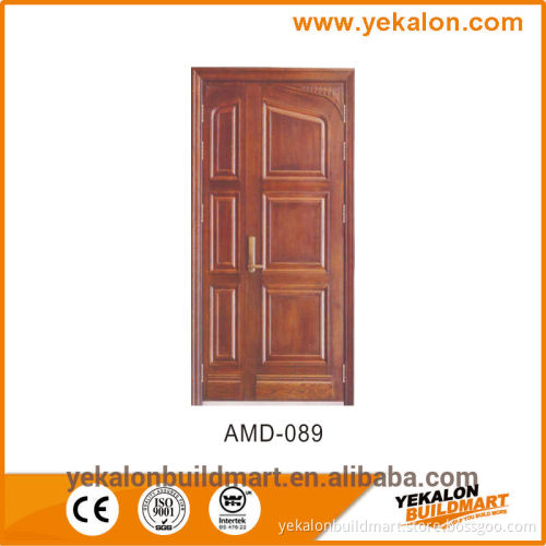 Yekalon AMD-089 wood finish Armored door pannel series security mother and son stainless steel door